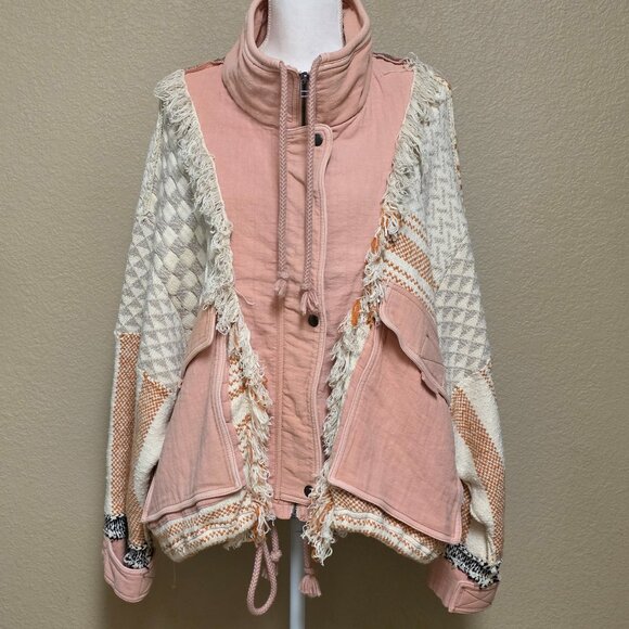 Free People Everything Nice Jacket in Sugar Rose Combo - Picture 2 of 16
